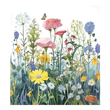 GUIJI Brightly Coloured Bushes Dishwasher Magnet Cover for Washers Fridge Panel Decal Cover Washing Machine Cabinet Reusable Dishwasher Door Covers Decorative-23 W x 26" H Inch