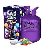 GasClub 13L Helium Tank for Balloons At Home Helium Balloon tank Up To 50 Latex Balloons