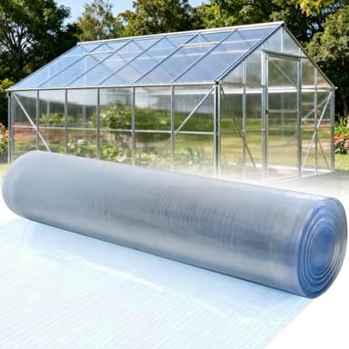 Polycarbonate Roofing Sheet 65.62 ft×3.28 ft, 0.8mm Thick Resistant Rainproof Transparent Polycarbonate Greenhouse Panels, Insulated Clear Roof Panels for Pergola Patio Gardening, Farming, Agriculture