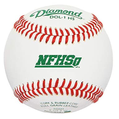 Rods Diamond Sports DOL-1 HS NFHS/NOCSAE High School Baseball - 1 Dozen White