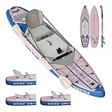 iTAOSTAR C03FP 35" Wide Paddle Board, More Fun SUP Board with 5 Fins，12 Foot Stand Up Paddle Board with Premium SUP Accessories for Adults of All Skill Levels