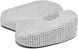 Original Daily Cushion Orthopedic Seat Pillow, Orthopedic Memory Foam Seat Cushion, Orthopedic Seat Cushion for Sitting, Non Slip Back Pain Relief Chair Pad (Color : White)