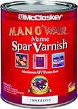 Valspar 80-7509 Man O' War Spar Varnish, Gloss, Quart, Red