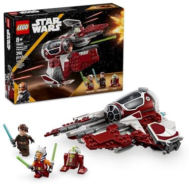 LEGO Star Wars: The Clone Wars Ahsoka's Jedi Interceptor Spaceship Building Toy - Kids Star Wars Toy for Boys and Girls, Ages 8+ - Gift Idea for Birthdays - 75401