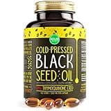 Maju Superfoods Black Seed Oil Capsules - Cold Pressed, 2% Thymoquinone, 100% Turkish Black Cumin Nigella Sativa Seed Oil, Liquid Pure Blackseed 60 Count, 500mg per Capsule