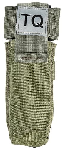 North American Rescue C-A-T Tourniquet Holder (OD Green) NAR CAT Gen 6, Gen 7 Tactical TQ Pouch MOLLE Connectors for Duty Belt, Gear, Vest (30-0053)