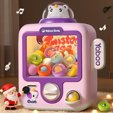 34 Pcs Vending Machine Kids Toys , Unicorns Electronic Game Toys for Girls 3 4 5 6 7 8 Year Old, Mini Vending Machine, Gumball Prize Machine Maker Game for Party, Idea Gift for Girls Age 3-5 4-6