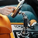 LISEN Cup Holder Cell Phone Holder for Car Mount, 2025 New Cup Phone Holders for Your Car Adjustable Trucks Car Accessories for Women Interior Golf Cart Accessories for iPhone Samsung Google