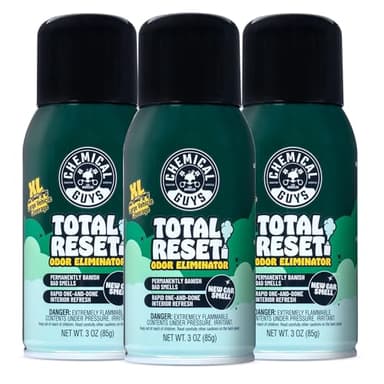 Chemical Guys Odor Eliminating Fogger 3 Pack – New Car Smell, 3 Oz Each – Set-and-Forget System to Remove Smoke, Pet, Gym, and Food Odors in Cars, Trucks, SUVs