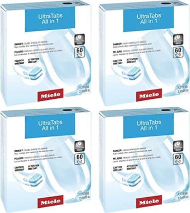 Miele Original GS CL 2406 T UltraTabs All in 1 Dishwasher Detergent Tablets, Multipack of 240 - 11657590