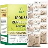 Mouse Repellent Pouches: Mouse Repellent - Natural Rodent Repellent - Mice Repellent with Peppermint Oil - Mice Eliminator Pouches - Plant-Based Formula - Safe for Kids & Pets - For a Rodent-Free Home