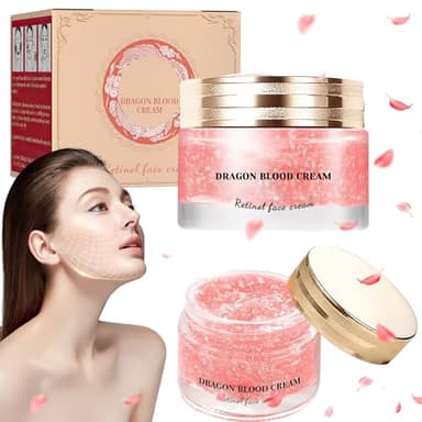 2Pcs Dragons Blood Easy Cream, Retinol Dragon Blood Face Cream, Firming Anti Wrinkle Cream for Women Skincare, Moisturizer Nourishing Rejuvenating Cream for All Skin Types