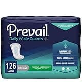 Prevail Proven - Male Incontinence Guards - Bladder Leak Guards - Maximum Absorbency - 126 Count (9 packs of 14)