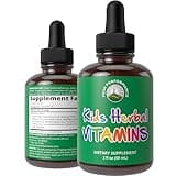 Kids Vitamins From Herbs. Liquid Kids Herbal Multivitamin. No Bitter Taste. Sugar Free 14-in-1 Vegan Supplement Drops For Toddlers, Children, Teens. Mixed In Water They Won't Even Taste It