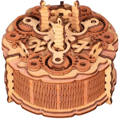 iDventure Birthday Cake Puzzle Box – 3D Gift Box for Adults – Money Holder Puzzle Game – Escape Room Brain Teaser for Men & Women