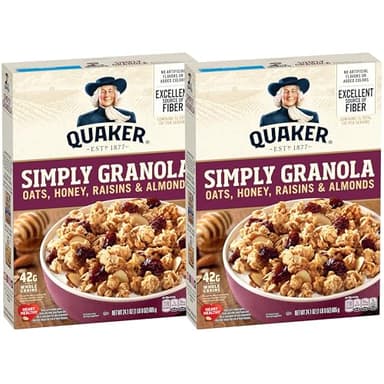 Quaker Simply Granola Honey & Raisin, 24.1 Oz (Pack of 2)