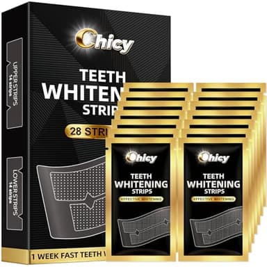 Teeth Whitening Strips 14 Treatments - Whitening Strips, Fast Remove Smoking, Coffee, Wine Stains, Teeth Whitening Kit Pack of 28 Non-Slip Strips