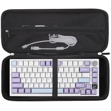 Hard Storage Case for EPOMAKER Ajazz AK820 Pro 75% Wireless Mechanical Keyboard - Travel Case for EPOMAKER P75 /Aula F75 / Galaxy70 /Aula F75/MAX Keyboard(Box for Sale) (Black)