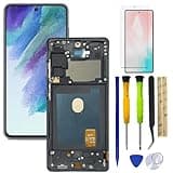 HQB-STAR Galaxy S20 FE 5G OLED Screen Replacement for Samsung S20FE Screen Replacement LCD Display Touch Screen Digitizer SM-G781U1/DS 6.5 inch Black with Frame+Tools