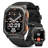KOSPET Tank M3 Ultra Smart Watch with GPS, 50M Waterproof, Compass, Altitude, Air Pressure, 480mAh Extra Large Battery, Full Stainless Steel, Bluetooth Call, 1.96'' AMOLED Always-on Display, AI Voice