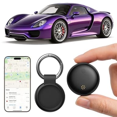 GPS Tracker for Vehicles,Mini Tracking Devices for Cars Hidden,Magnetic GPS Locator Global Coverage Real-Time Tracking(Work with iOS and Android),No Monthly Fee Subscription No SIM Card Required