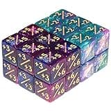 Anduin Technology, Six Sided Dice Set, 24Pieces Galaxy Counter Dice Token Dice Tracking Counter for MTG CCG Card Gaming