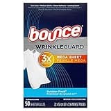 Bounce Wrinkle Guard Dryer Sheets Outdoor Fresh 50 Sheets Per Box