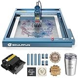SCULPFUN SF-A9 40W High Power Laser Engraver Machine with Air Assist, 36000mm/min Higher Speed Laser Engraving Machine, Powerful Laser Cutter for 30mm Wood and 0.15mm Metal