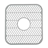 Kitchen Details Plastic Sink Mat | Sink Grid | Protects Sink and Dishware | 12"x 11"x 0.4 | in White or Grey