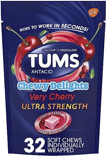 Tums Chewy Delights, Very Cherry 32 ea Pack of 4 by TUMS