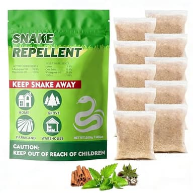 Snake Repellent for Yard Powerful,10 Pack Safe for Home Yard, Pet Safe, Natural Snake Repellant for House Yard Lawn Garden Camping