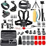 60 in 1 Camera Accessories Kit Compatible with GoPro Hero 13 12 11 10 9 8 7 6 5/Session 5/Hero 4/3+/3/2/1, Insta360, DJI Osmo Action, AKASO, APEMAN, Campark, SJCAM