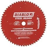 Diablo D1260CF 12-inch Steel Demon 60T Cermet II Carbide Ferrous Metal Saw Blade