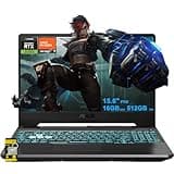 ASUS TUF Gaming A15 Laptop 15.6" FHD Anti-Glare 144Hz AMD Octa-core Ryzen 7 7435HS (Beats i7-12700H) 16GB RAM 512GB SSD GeForce RTX 3050 Backlit USB-C Fast Charge Win11 w/ICP Accessory