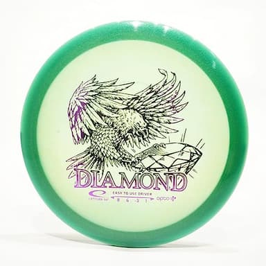 Latitude 64 Diamond (Opto Air) Lightweight Driver Golf Disc, Pick Weight/Color [Stamp & Exact Color May Vary] Green 140-149 Grams