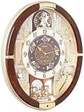 Seiko Melodies in Motion Wall Clock, Golden Trumpets