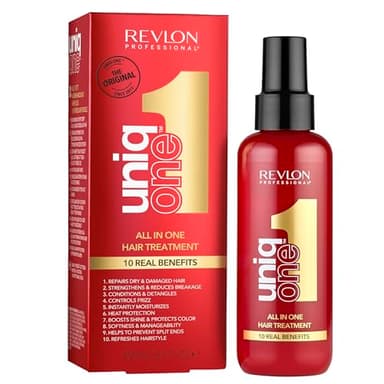 REVLON PROFESSIONAL UniqOne Moisturizing Leave-In Treatment, Repair For Damaged Hair, Classic Fragrance, 5.1 Fl Oz/150 ml (Pack of 1)