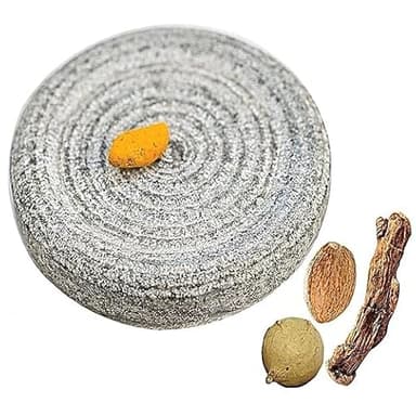 Kitasi Rubbing Grinding Stone 4 Inches, Medicine Grinding Stone, Round, Round Shape