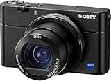Sony Cyber-Shot DSC-RX100 V 20.1 MP Digital Still Camera with 3" OLED, flip Screen, WiFi, and 1” Sensor DSCRX100M5/B