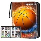 HESTECH Basketball Card Binder with Sleeves 900 Pockets Ring Trading Playing Collection Card Holder Photo Albums Storage Large Organizer Big Case with 50 Pages Removable Sleeves for Sports Game Cards