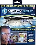 Ontel Mighty Sight LED Magnifying Eyewear, Black, Pack of 2