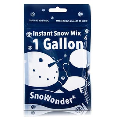 SnoWonder Instant Snow Fake Artificial Snow - Ideal for Making Cloud Slime, Mix Makes 4 litres of Fake Snow
