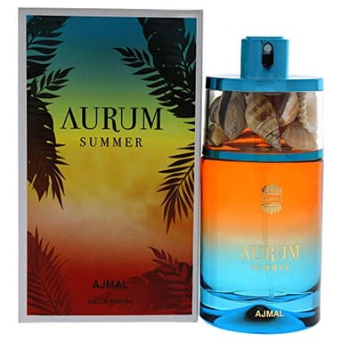 Ajmal Aurum Summer Eau de Parfum for Women, 2.5 fl oz / 75 ml, Fresh Floral Fruity Summer Fragrance, Long Lasting Women’s Perfume, Made in Dubai