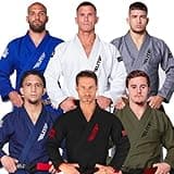 Elite Sports Bjj Gi for Men - Brazilian Jiu Jitsu Gi - Preshrunk sweat wicking Fabric - Machine washable - Free white Belt