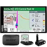 Garmin 010-N2038-02 Drivesmart 65T GPS Navigator (Renewed) | Official USA Partner Model | Bundle with Dual DC12V/24V Electronic Car Socket, Universal Weighted & Deco Gear Hard EVA Case with Zipper