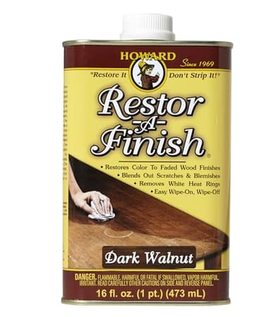 HOWARD RF6016 Restor-A-Finish, 16 oz, Dark Walnut