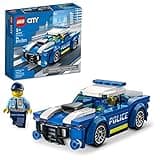 LEGO City Police Car Toy 60312 for Kids 5 Plus Years Old with Officer Minifigure, Small Gift Idea, Adventures Series, Car Chase Building Set