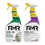 RMR Brands Complete Mold Killer & Stain Remover Bundle - Mold and Mildew Prevention Kit, Disinfectant Spray, Includes 2-32 Ounce Bottles