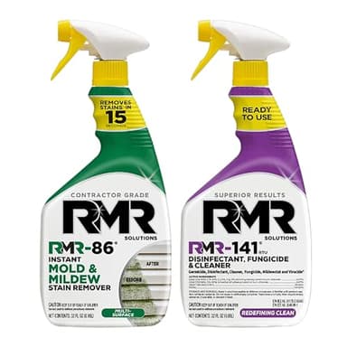 RMR Brands DIY Mold & Stain Remover Bundle, Complete Mold Killer & Mildew Prevention Kit, Disinfectant Spray, Includes 2-32 fluid ounce Bottles