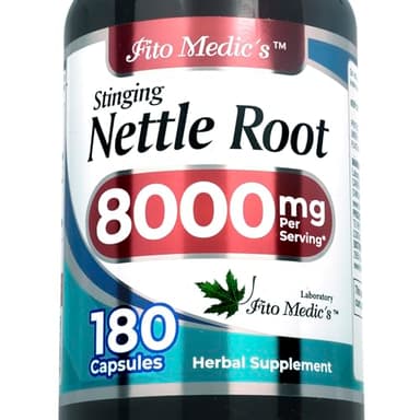 FITO MEDIC'S Lab - Stinging Nettle Root, 180 Capsules - stinging Nettle -Pure Extract, ortiga.